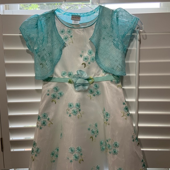 Short-Sleeve Cardigan & Floral Dress - Picture 5 of 5